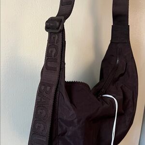 Baggu Chocolate Plum Medium Crescent Bag